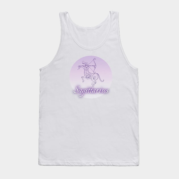 Spherical Zodiac Sagittarius Tank Top by Mazzlo Shop